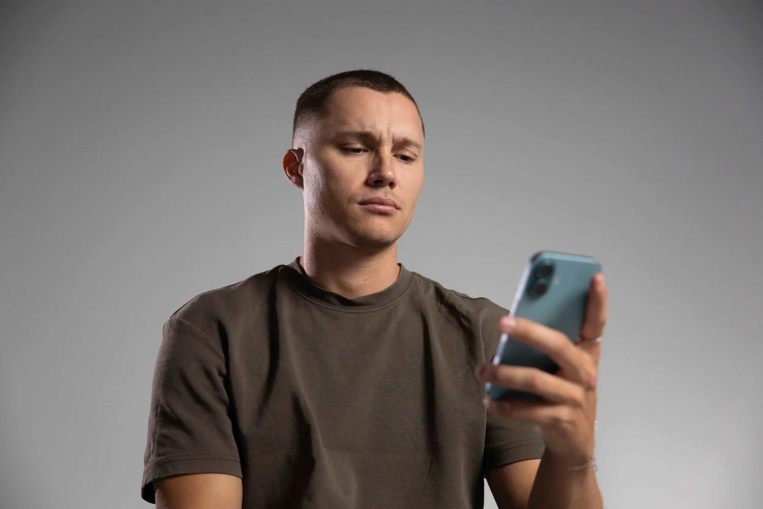 A person working intently on a creative project