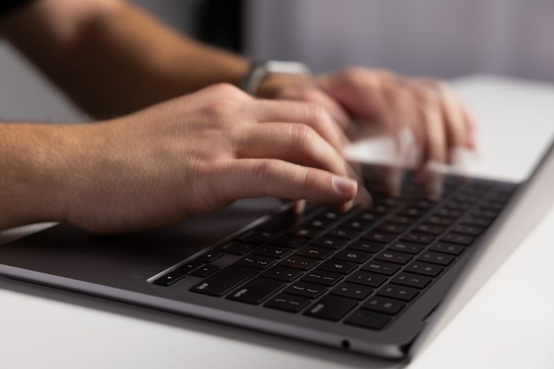 Tablet showing responsive website layout