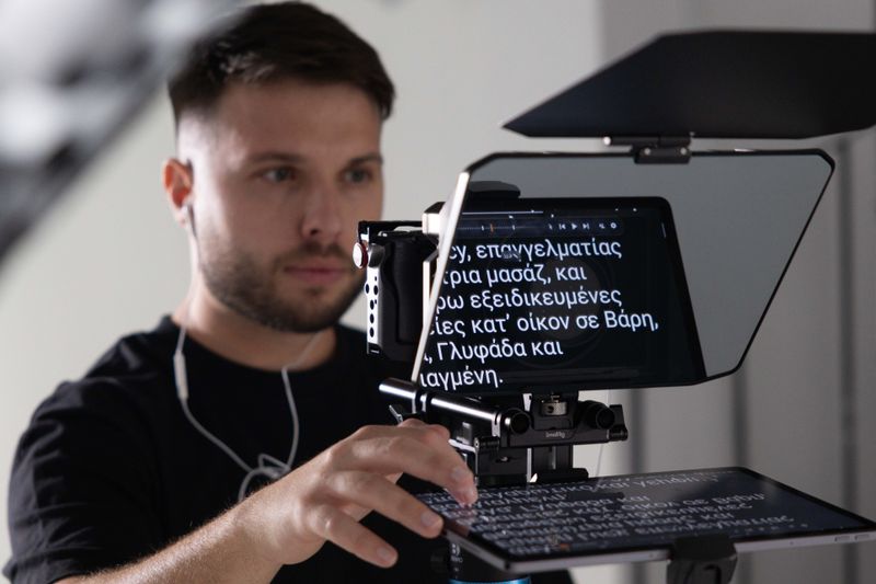 Drone shot from a video production